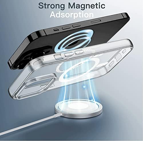 [2023 חדש] למקרה של אייפון 13 Pro עם Magsafe, [מגנט חזק במיוחד] [לא צהוב] כיסוי טלפון דק דק ומגנטי עבור Apple 13Pro